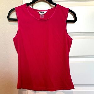 Alia Fuchsia Sleeveless Tank Top Ribbed amazing stitching -see pictures
